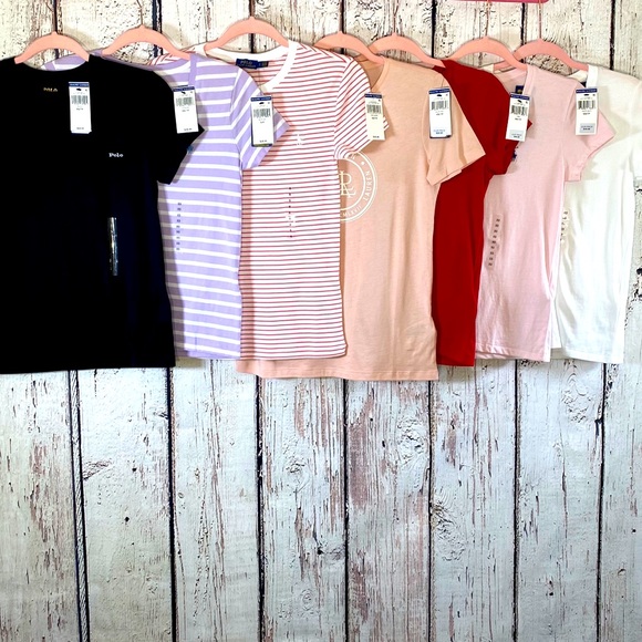 Ralph Lauren Tops - 🎉HP🎉 7PC NEW Ralph Lauren Polo T-Shirt LOT XS S